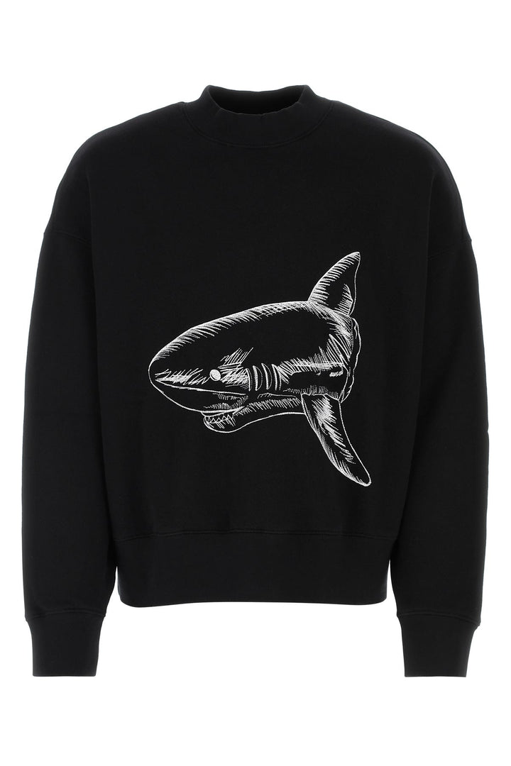 Black cotton sweatshirt