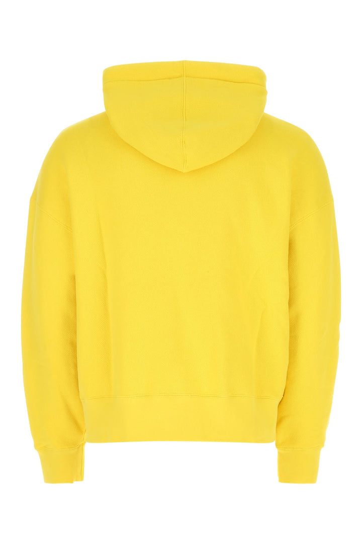 Yellow cotton oversize sweatshirt