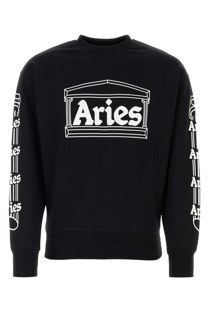 Black cotton sweatshirt