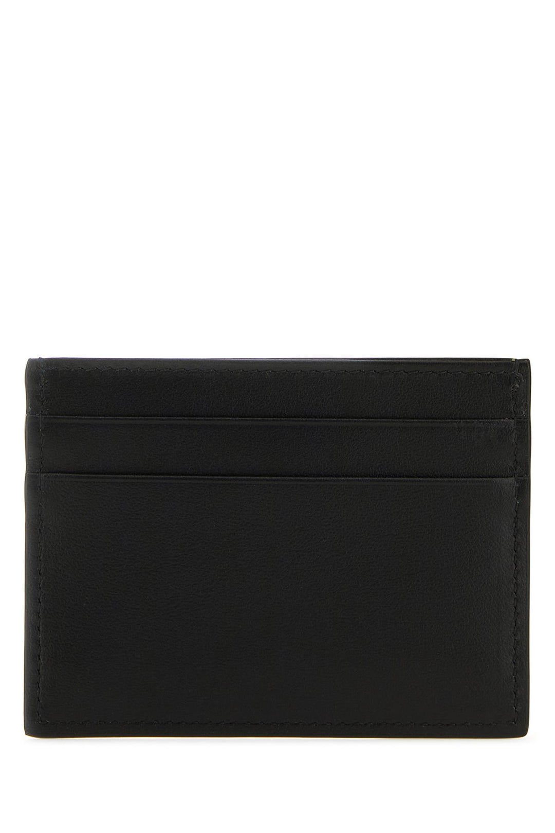 Black leather card holder