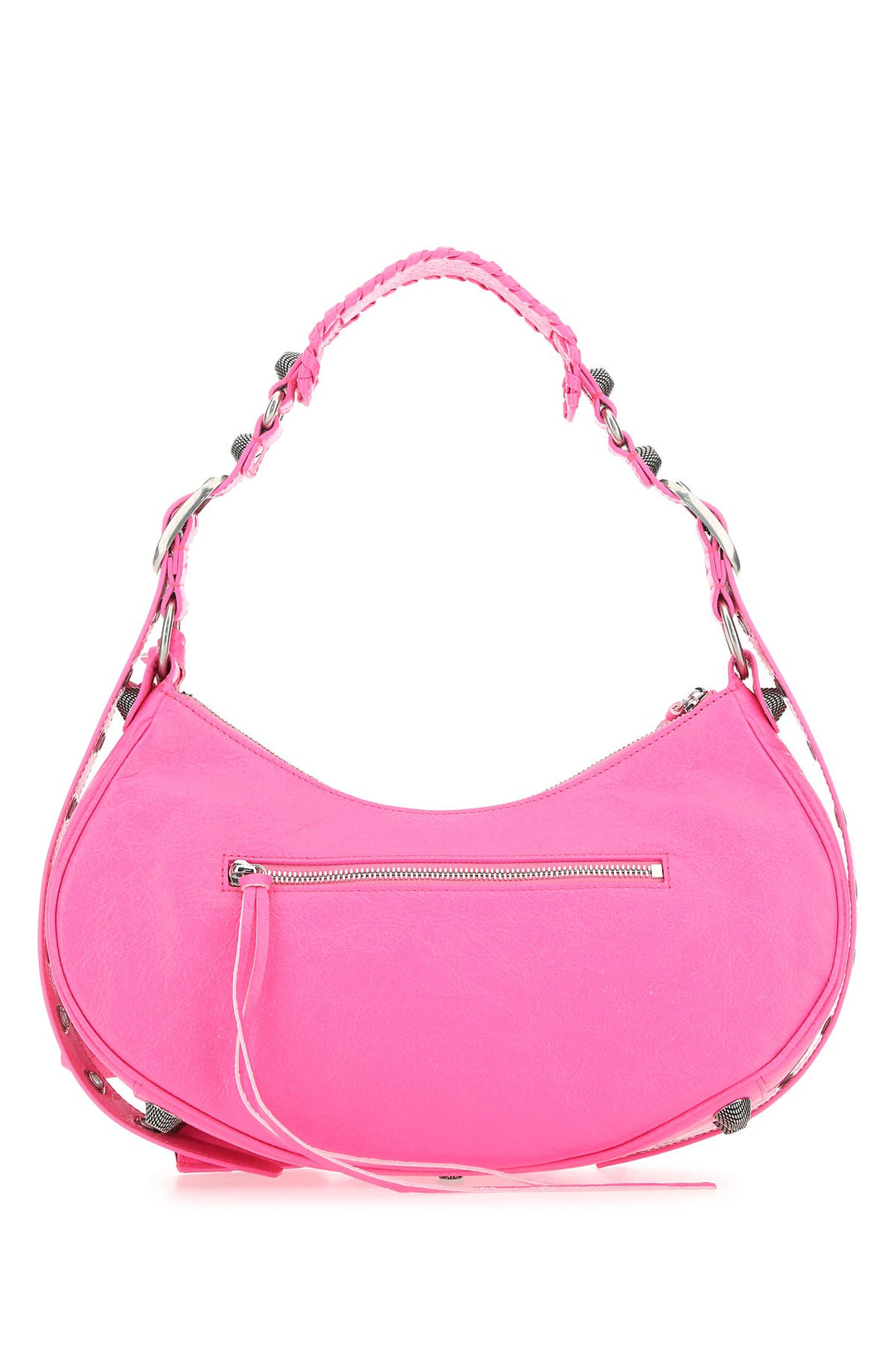 Fluo pink nappa leather Le Cagole S shoulder bag