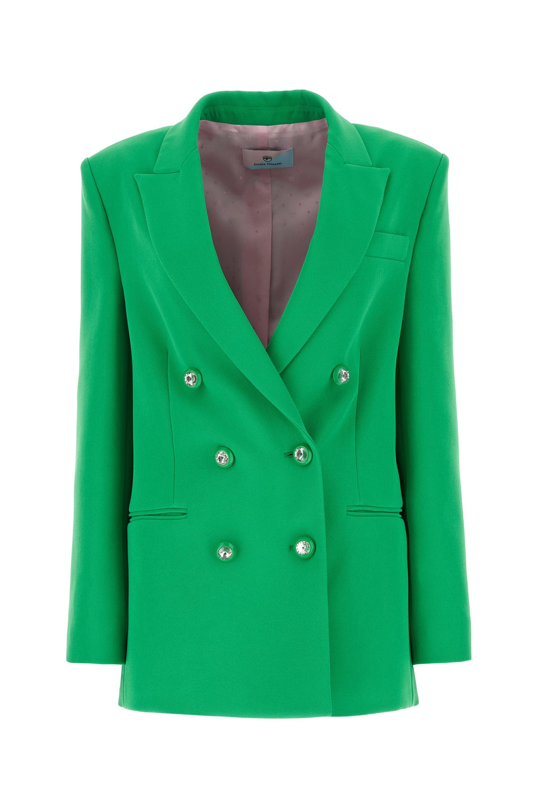 Grass green stretch cady blazer