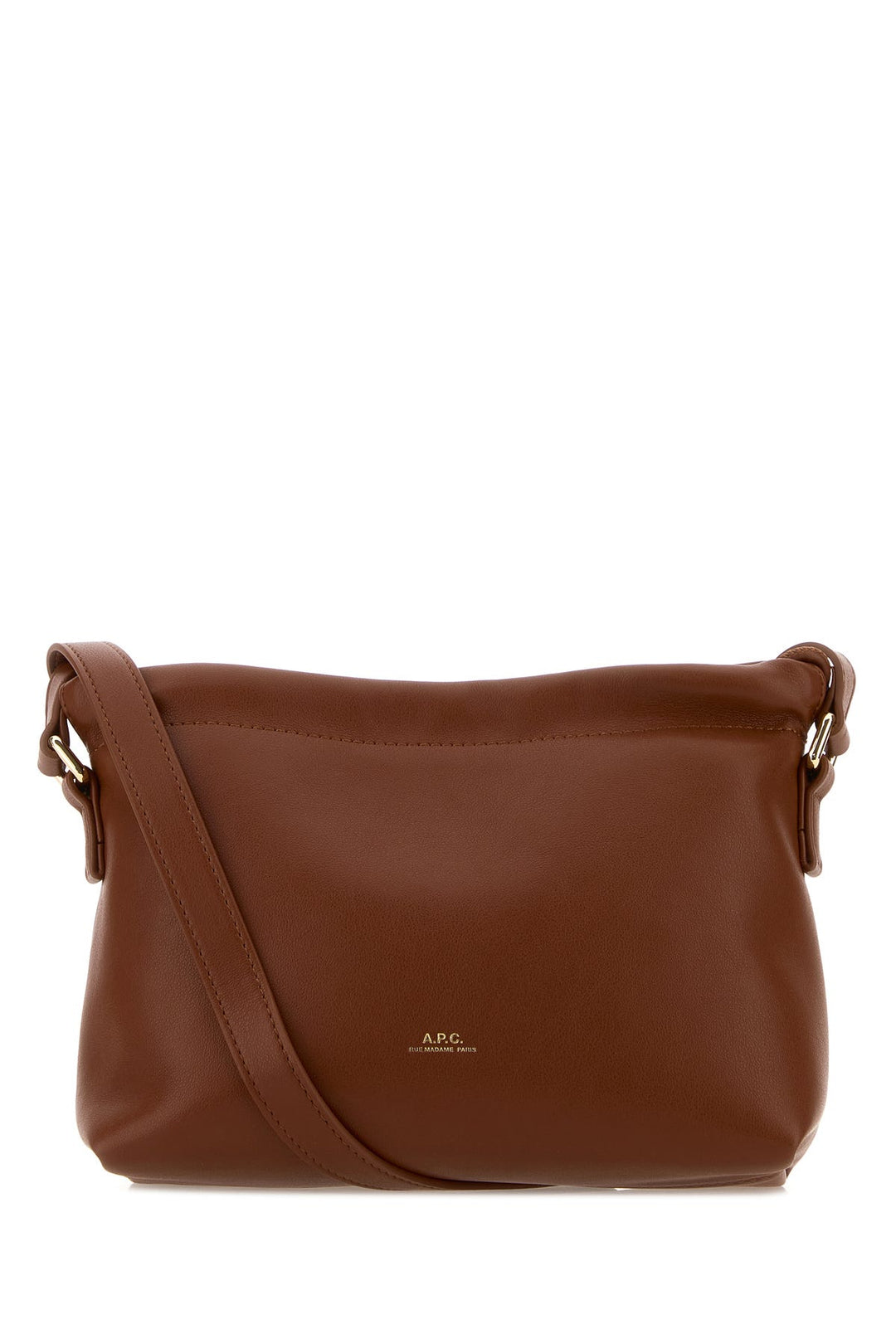 Caramel synthetic leather Ninon crossbody bag