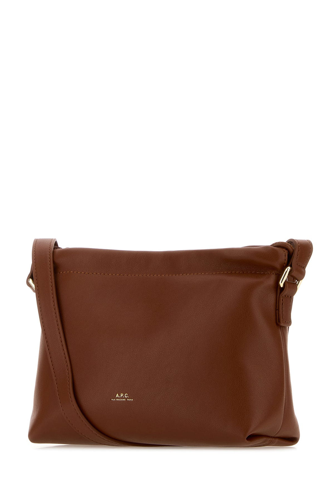 Caramel synthetic leather Ninon crossbody bag