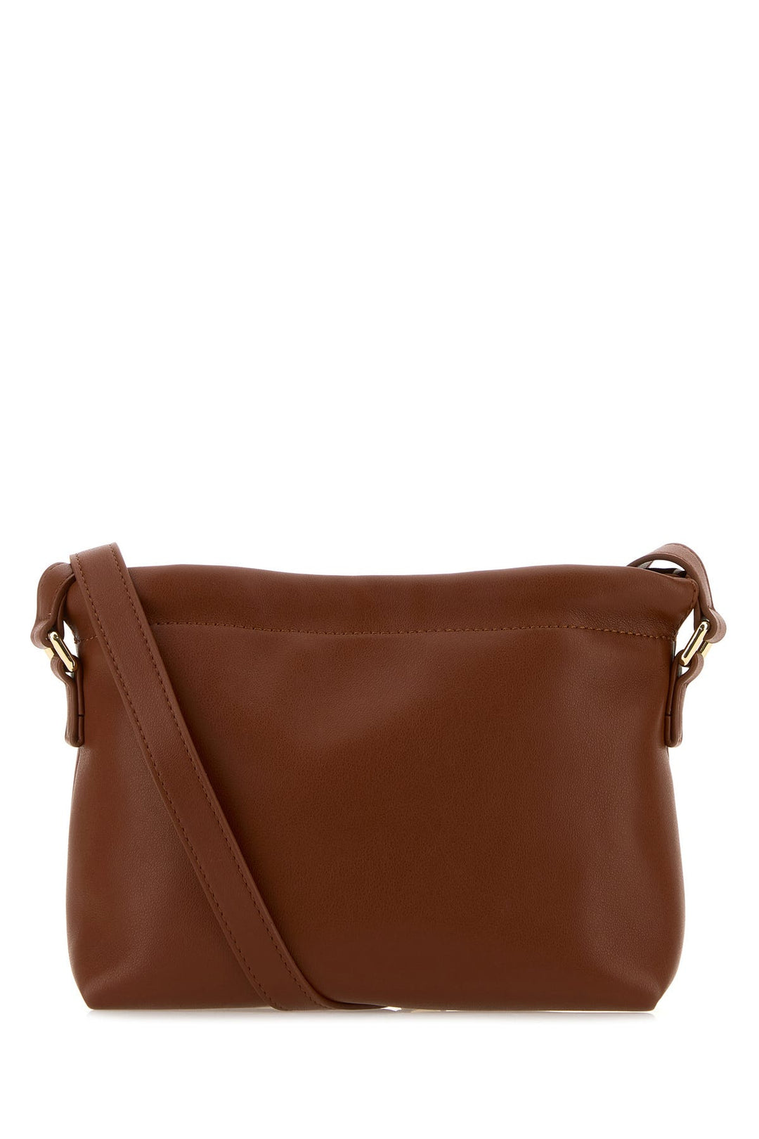 Caramel synthetic leather Ninon crossbody bag