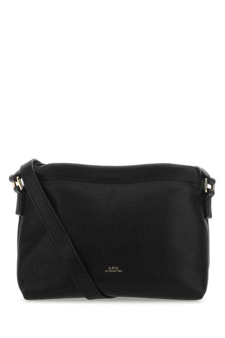 Black synthetic leather Ninon crossbody bag