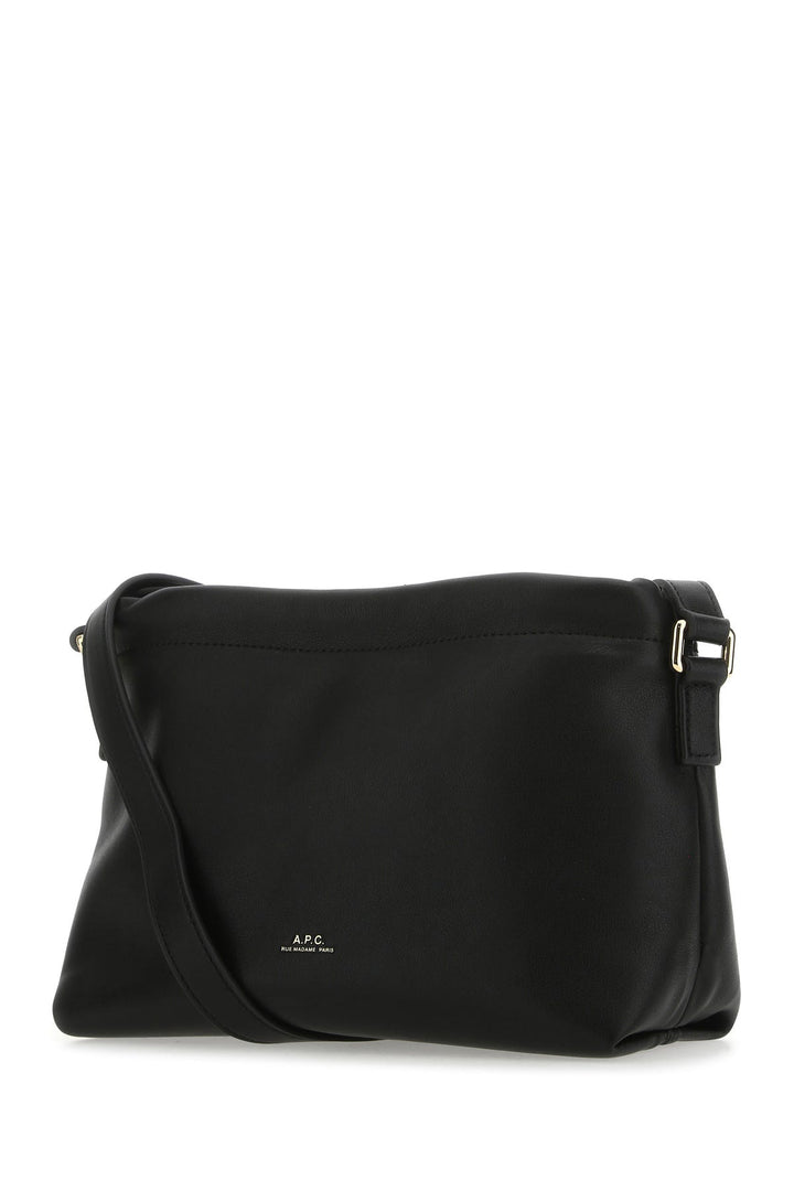 Black synthetic leather Ninon crossbody bag