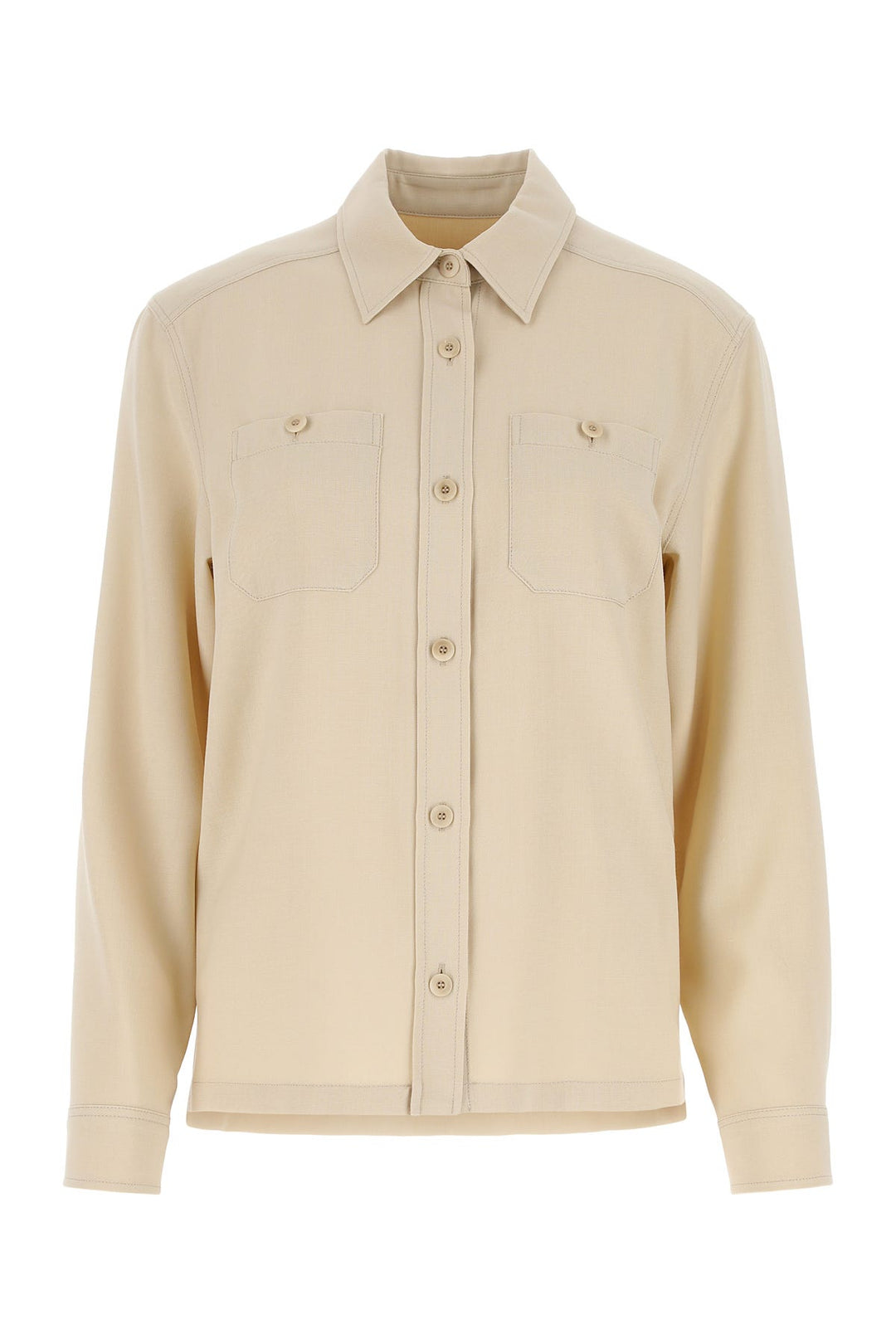 Sand viscose blend Chloe shirt