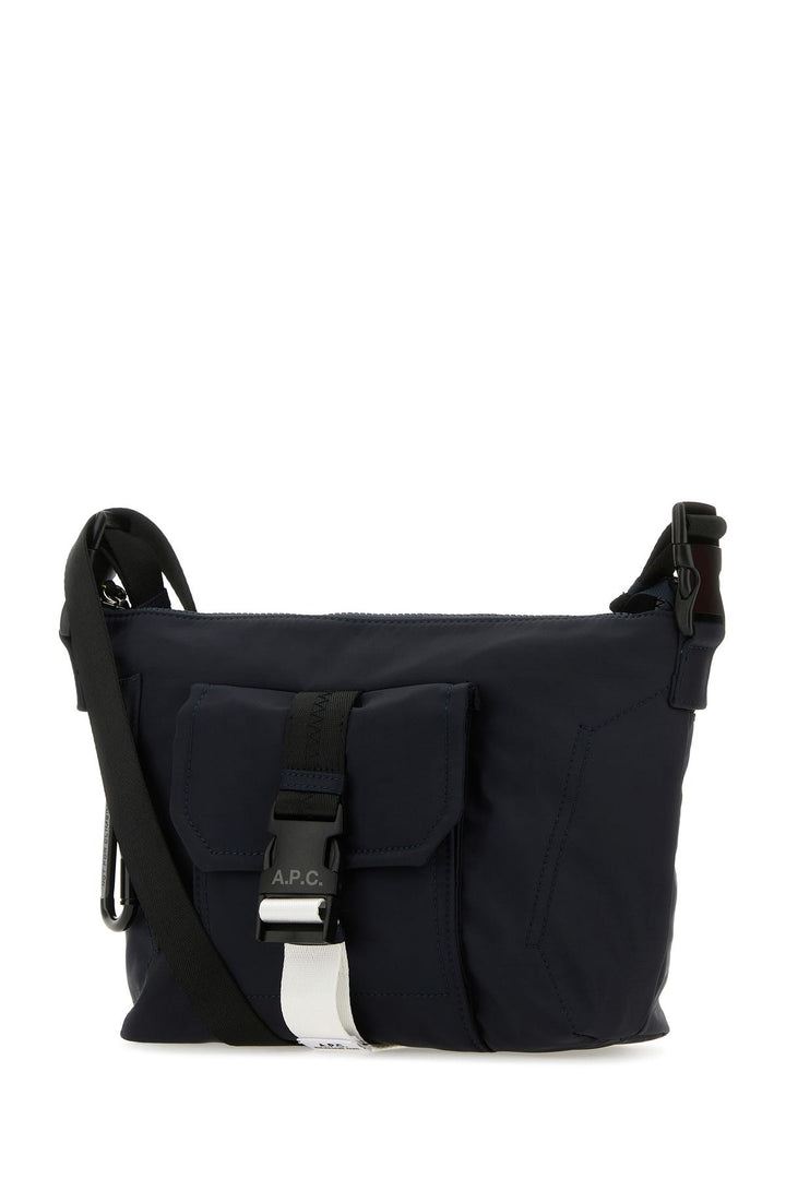 Blue nylon Trek crossbody bag