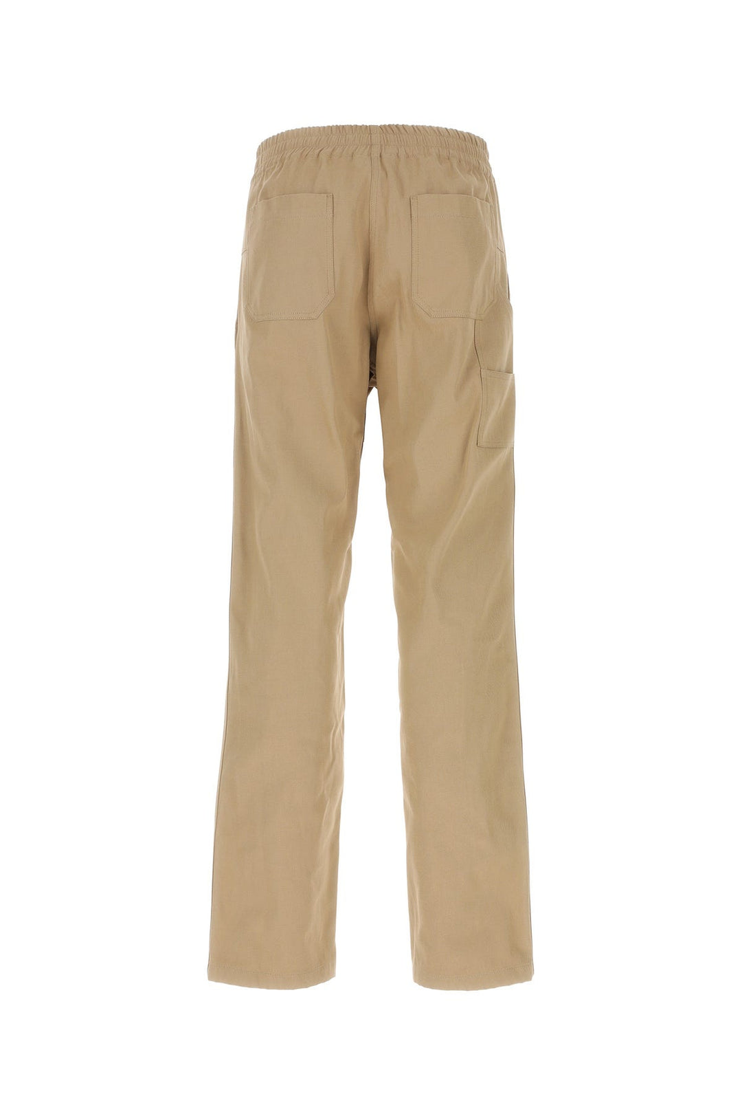 Beige cotton blend pant