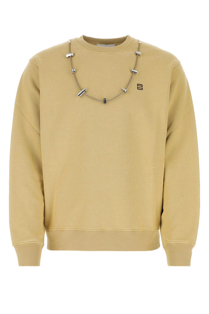 Beige cotton sweatshirt