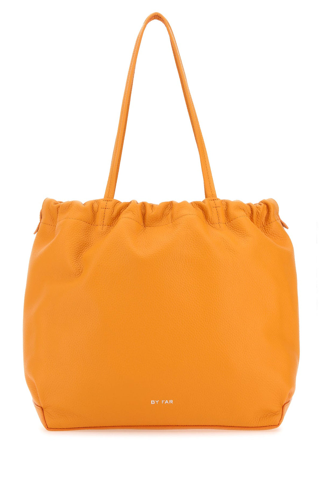 Orange nappa leather Oslo shopping bag