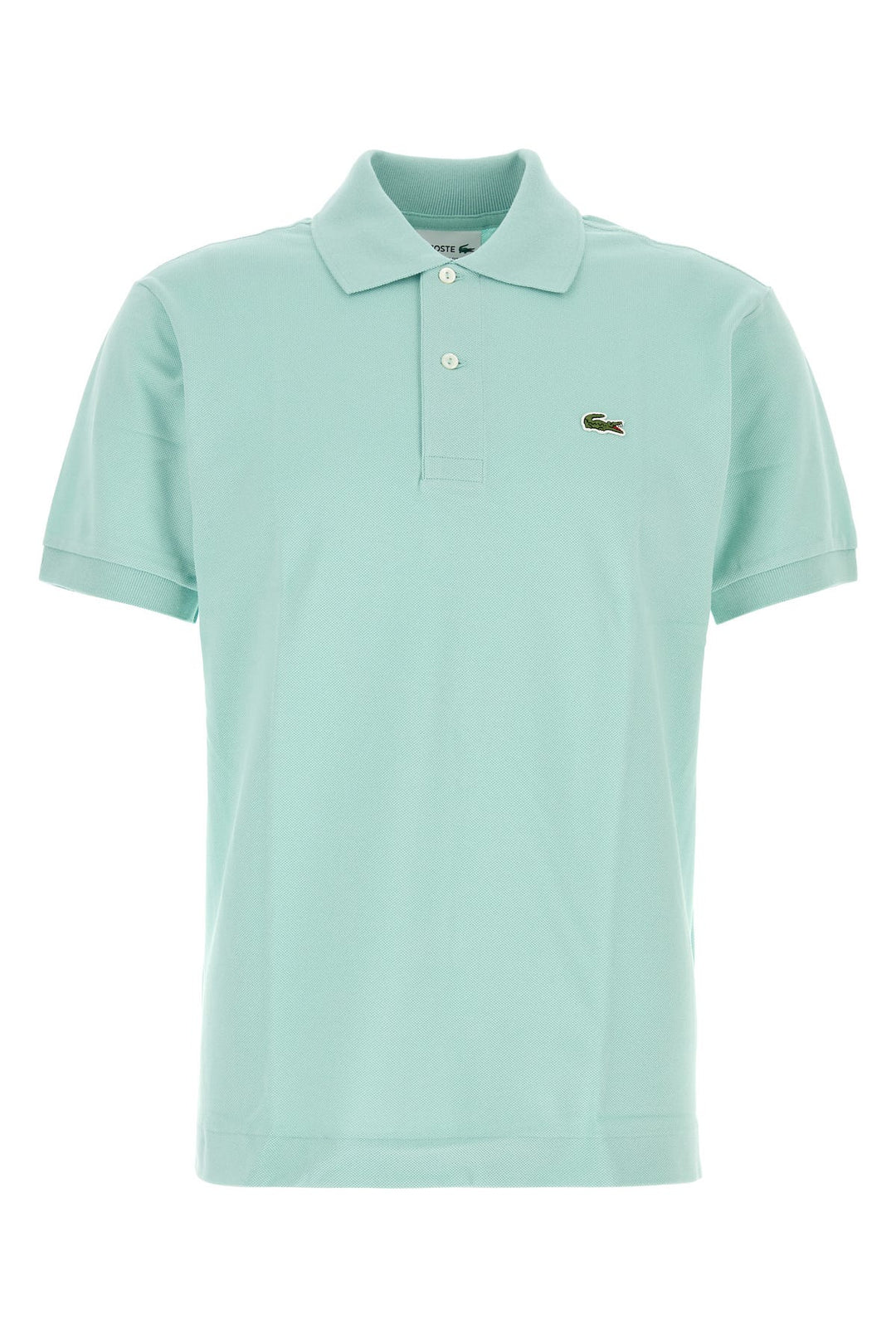 Sea green piquet polo shirt