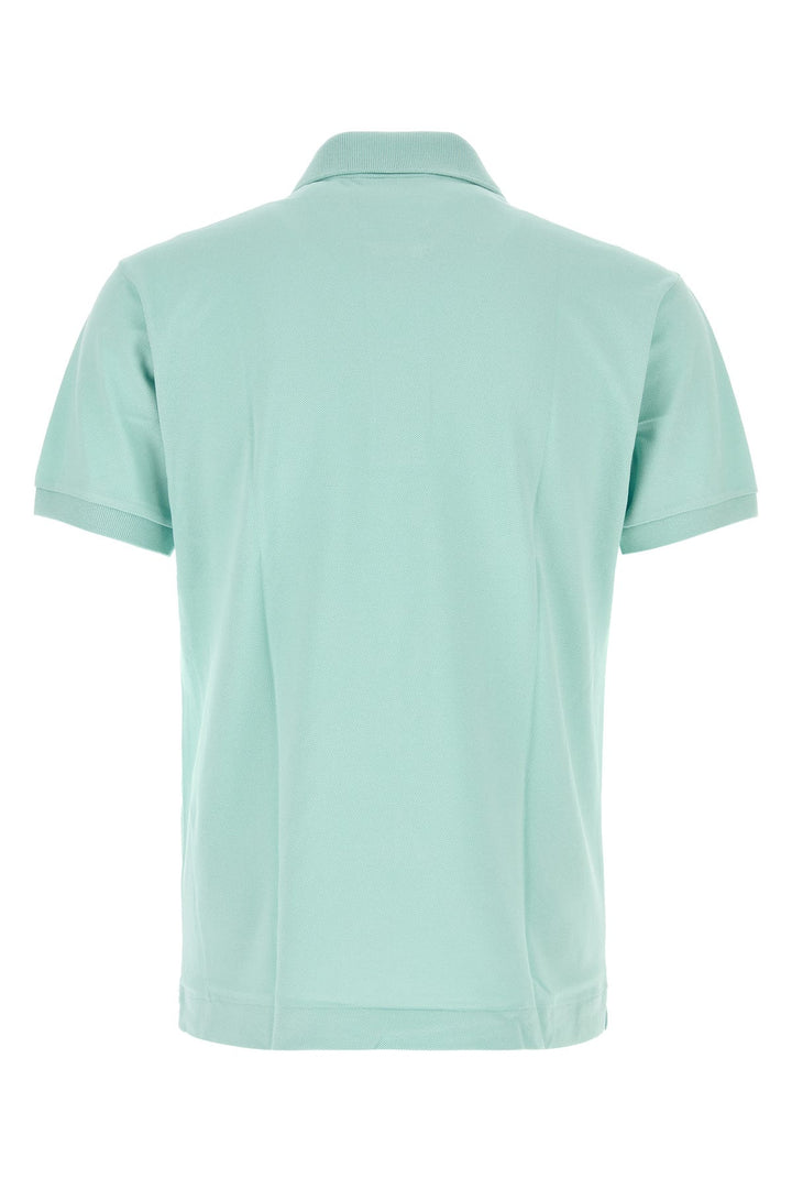 Sea green piquet polo shirt