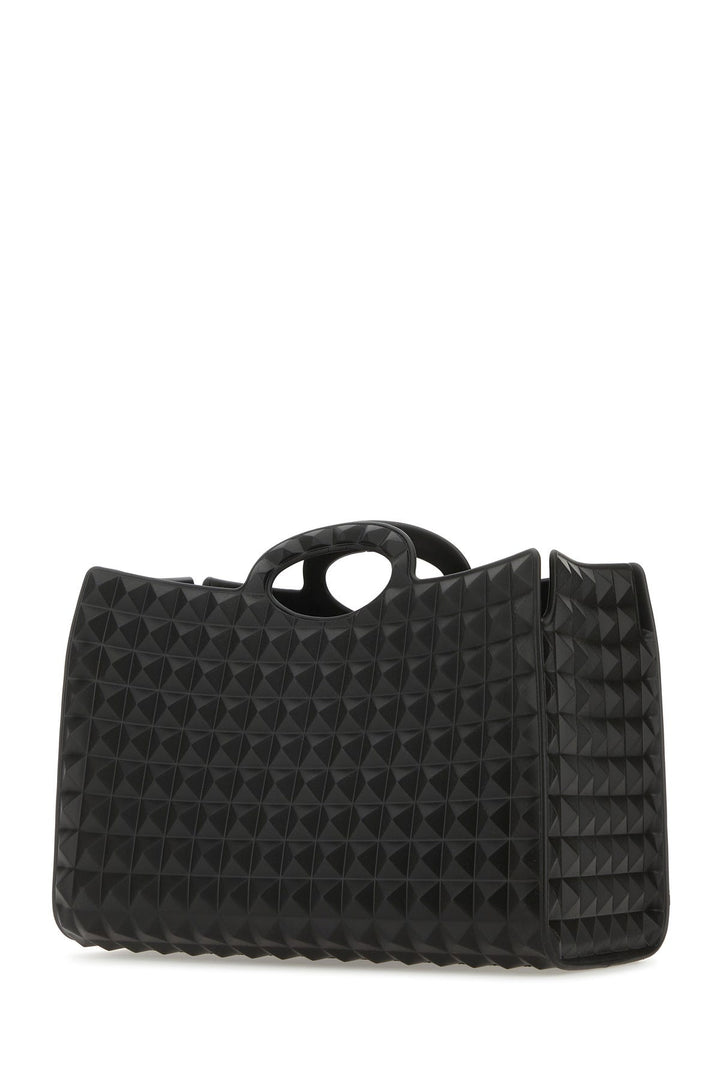 Black rubber Le TroisiÃ¨me shopping bag