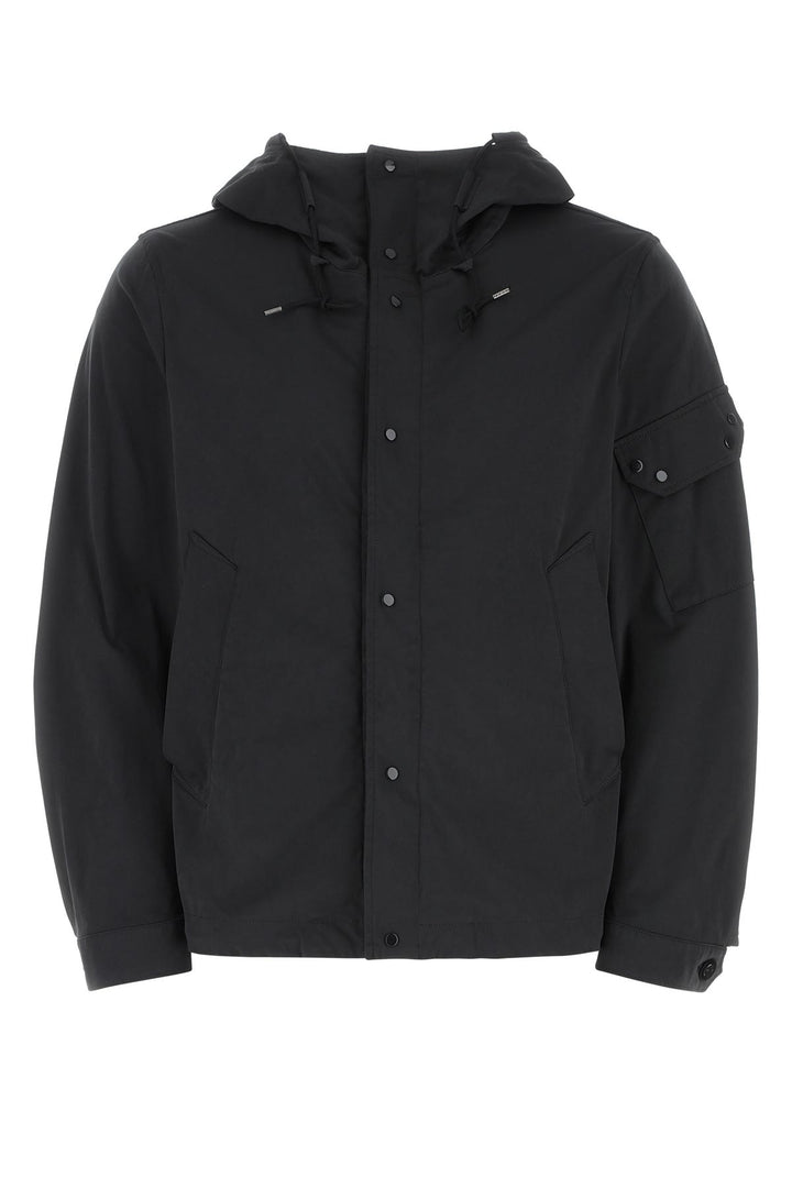 Black polyester blend jacket