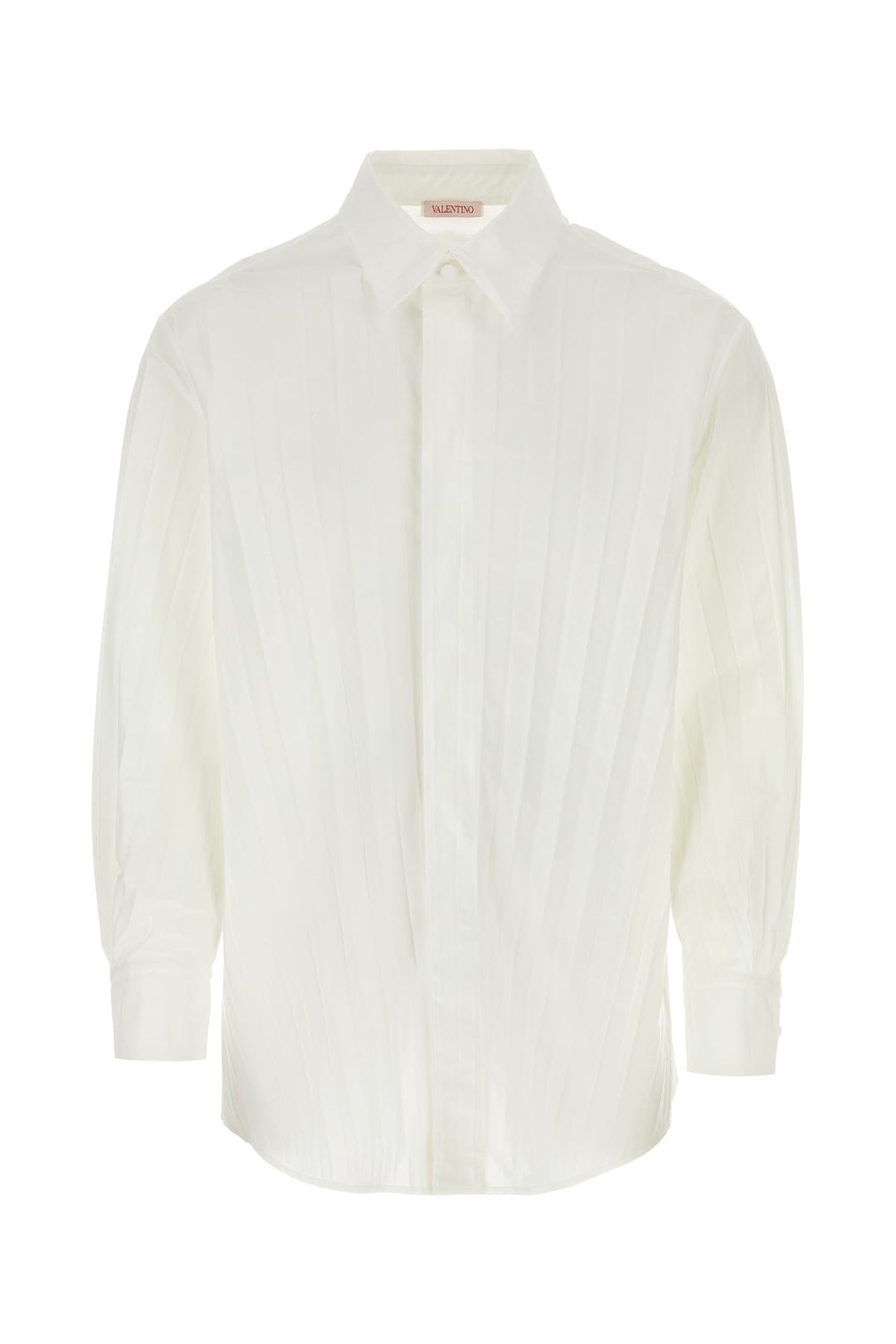 White tech nylon oversize shirt