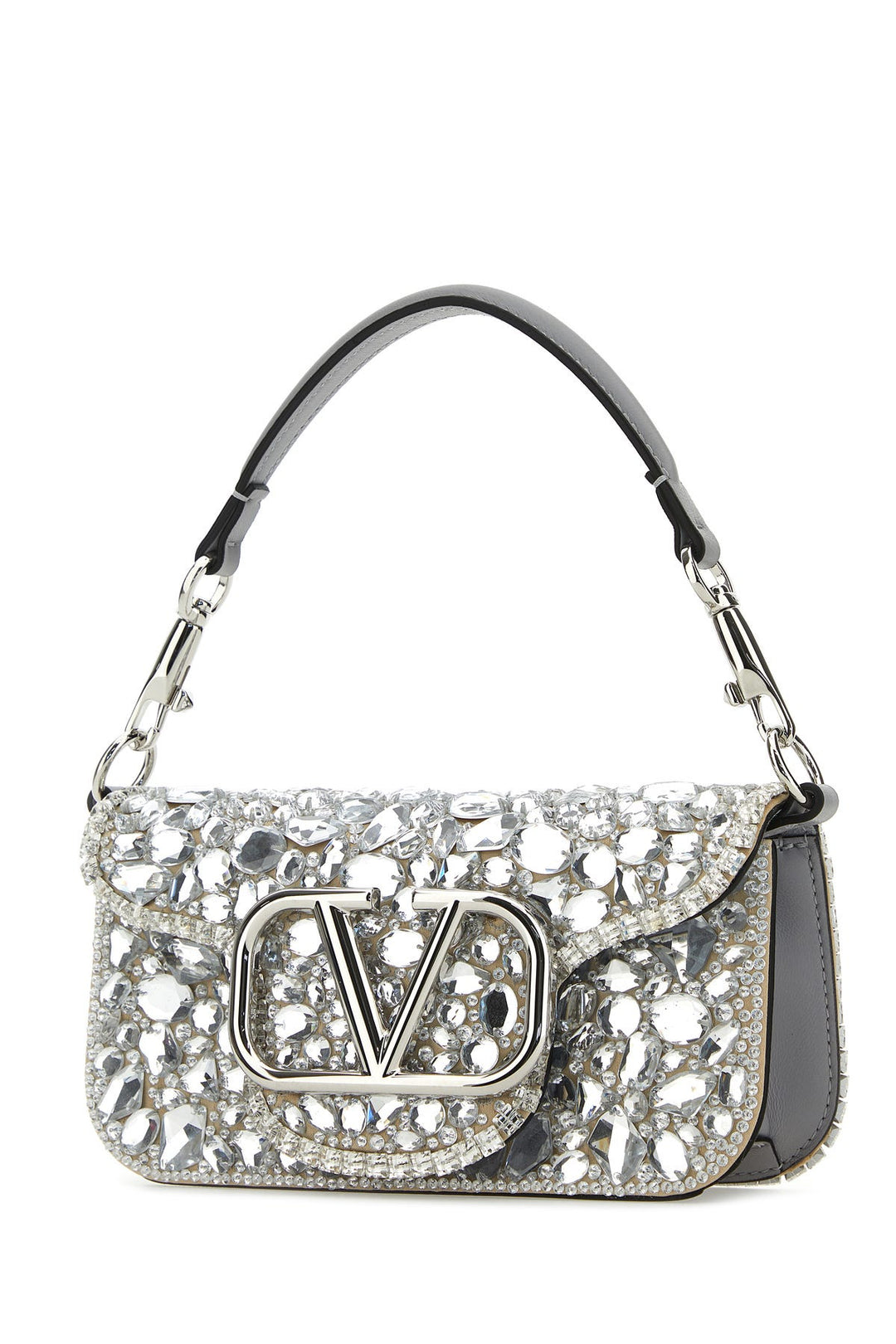 Embellished leather small LocÃ² handbag