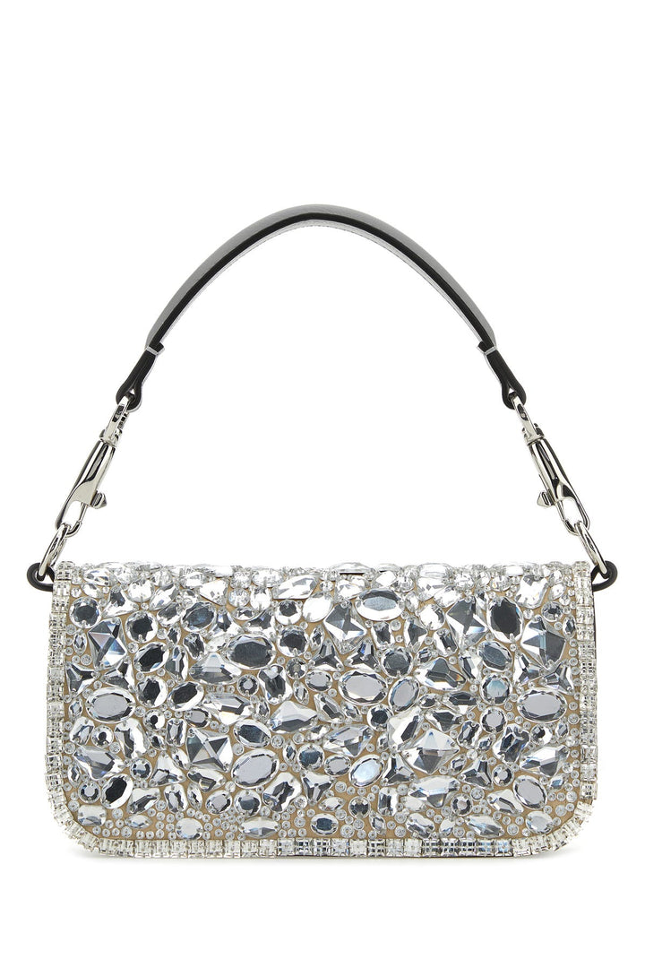 Embellished leather small LocÃ² handbag