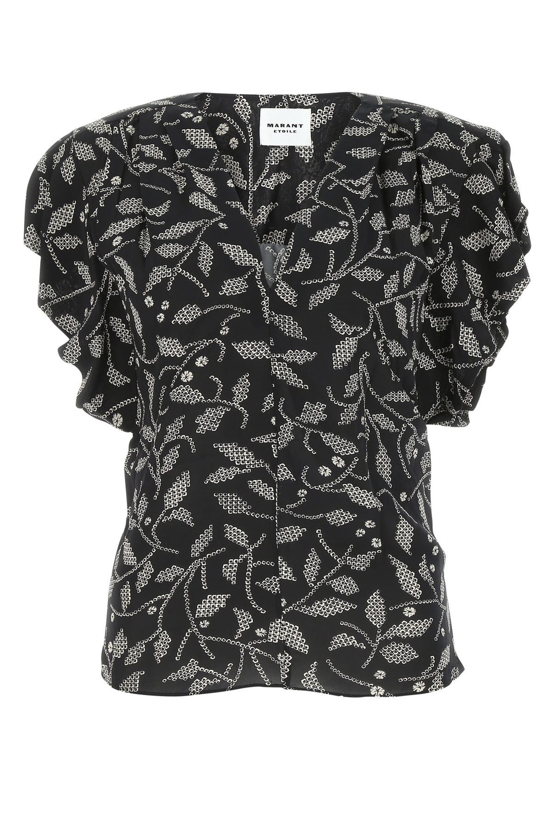 Printed crepe Delocia top