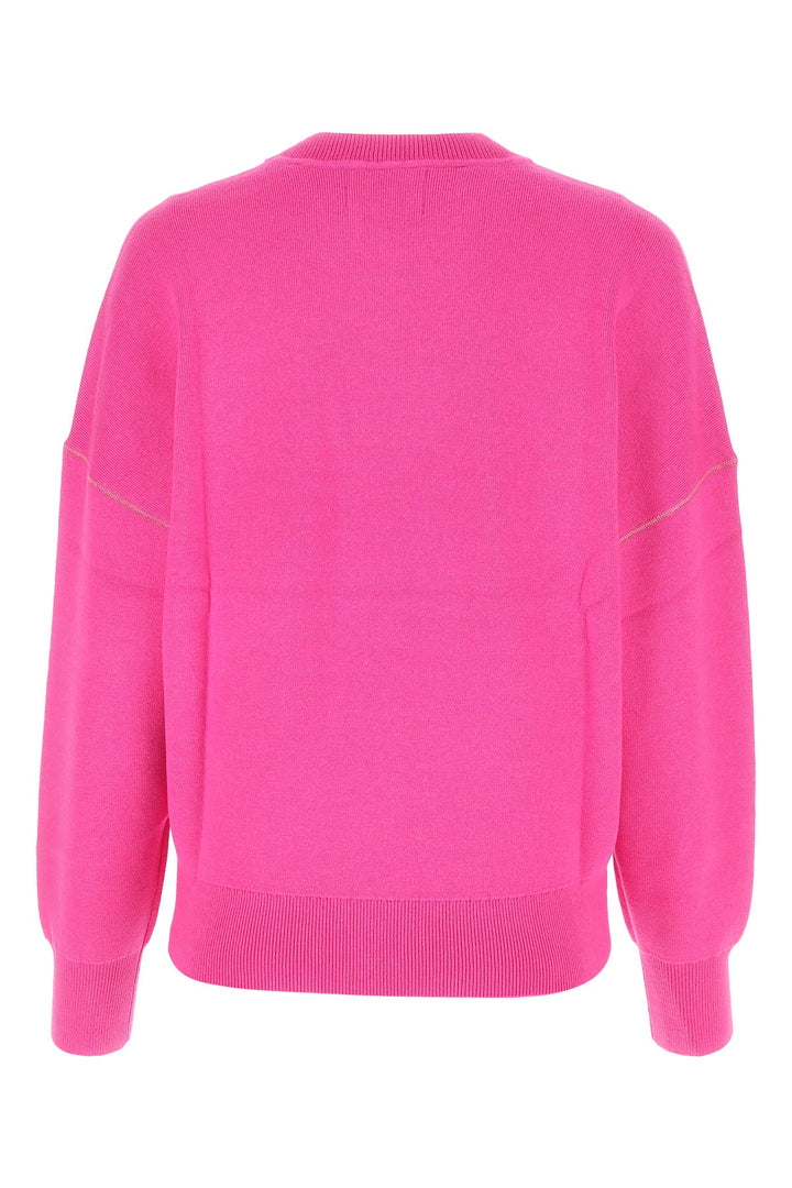 Fuchsia stretch cotton blend Altee sweater