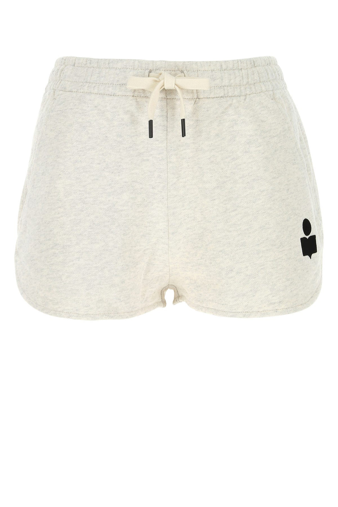 Melange light grey cotton blend Mifa shorts