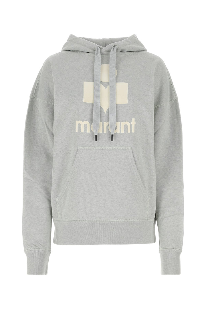 Melange grey cotton blend Mansel sweatshirt