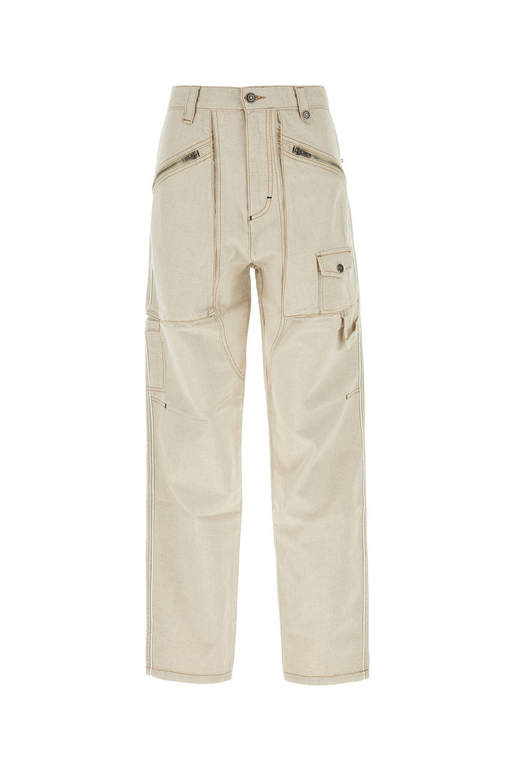 Melange sand cotton blend Paciane pant