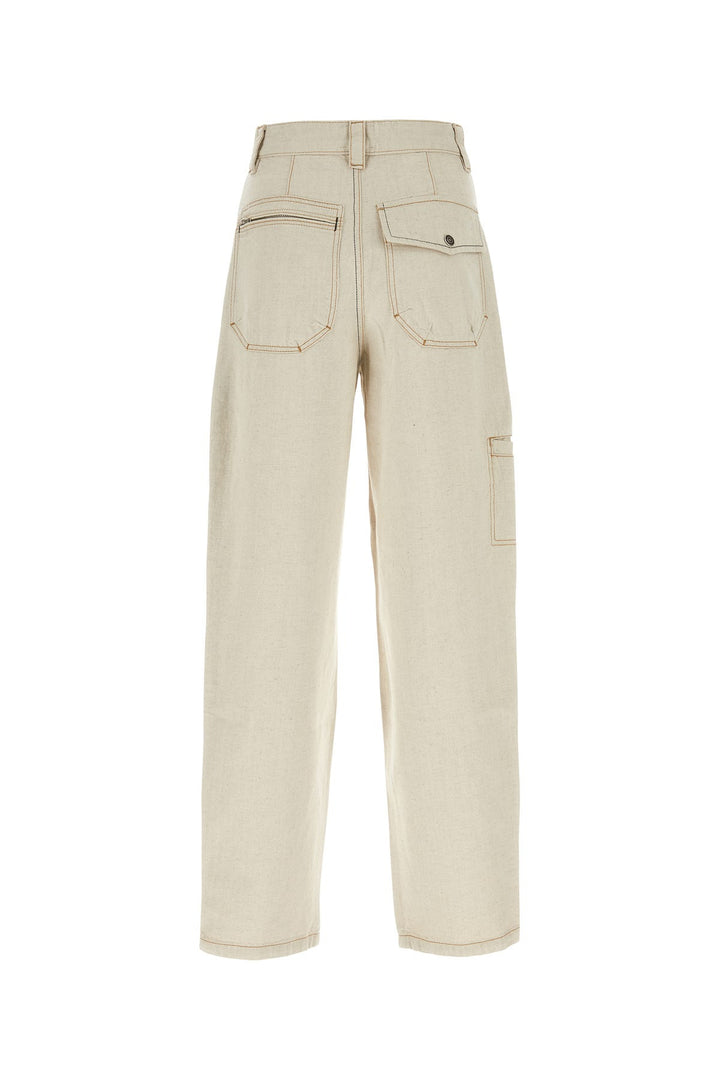 Melange sand cotton blend Paciane pant