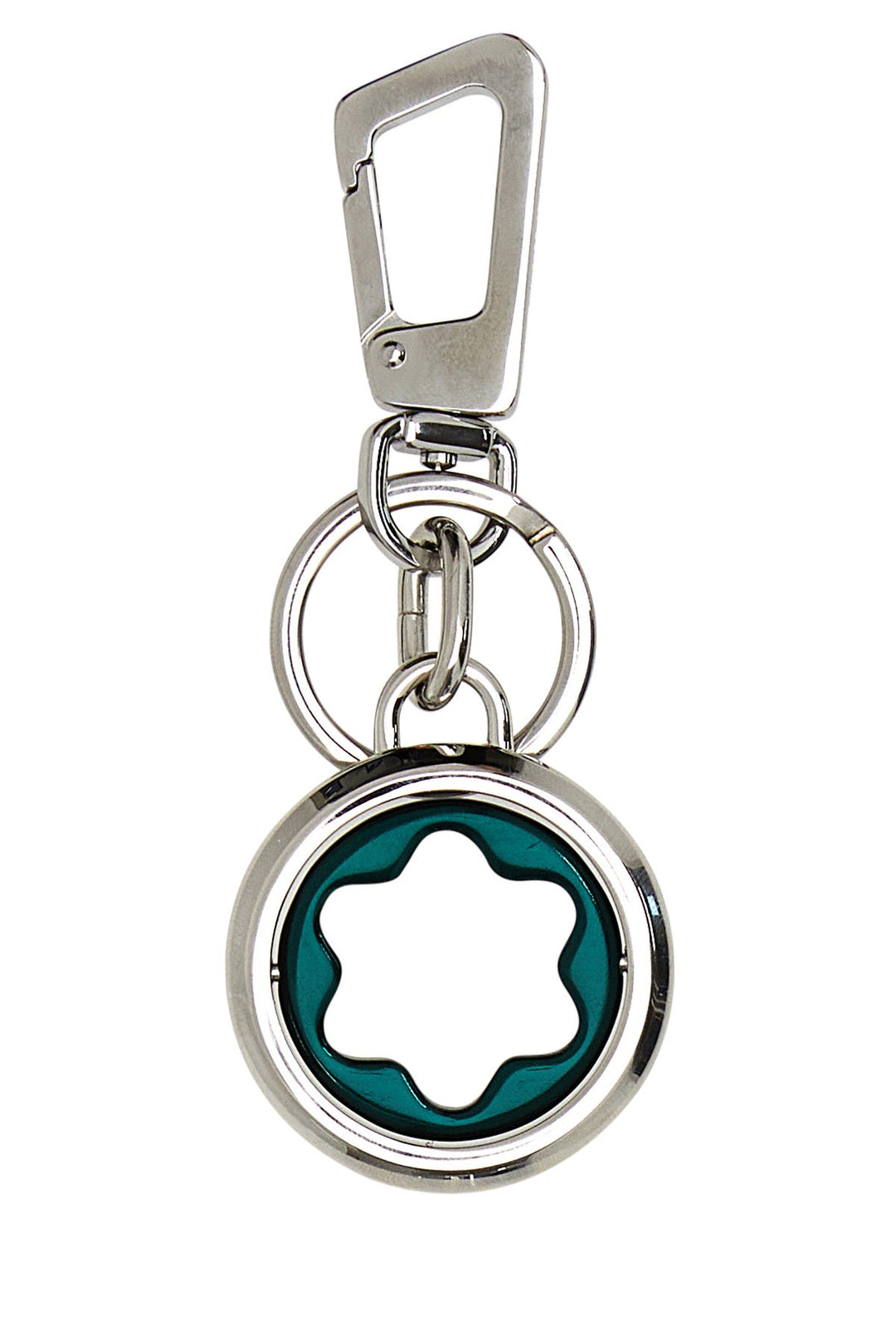 Silver steel keyring