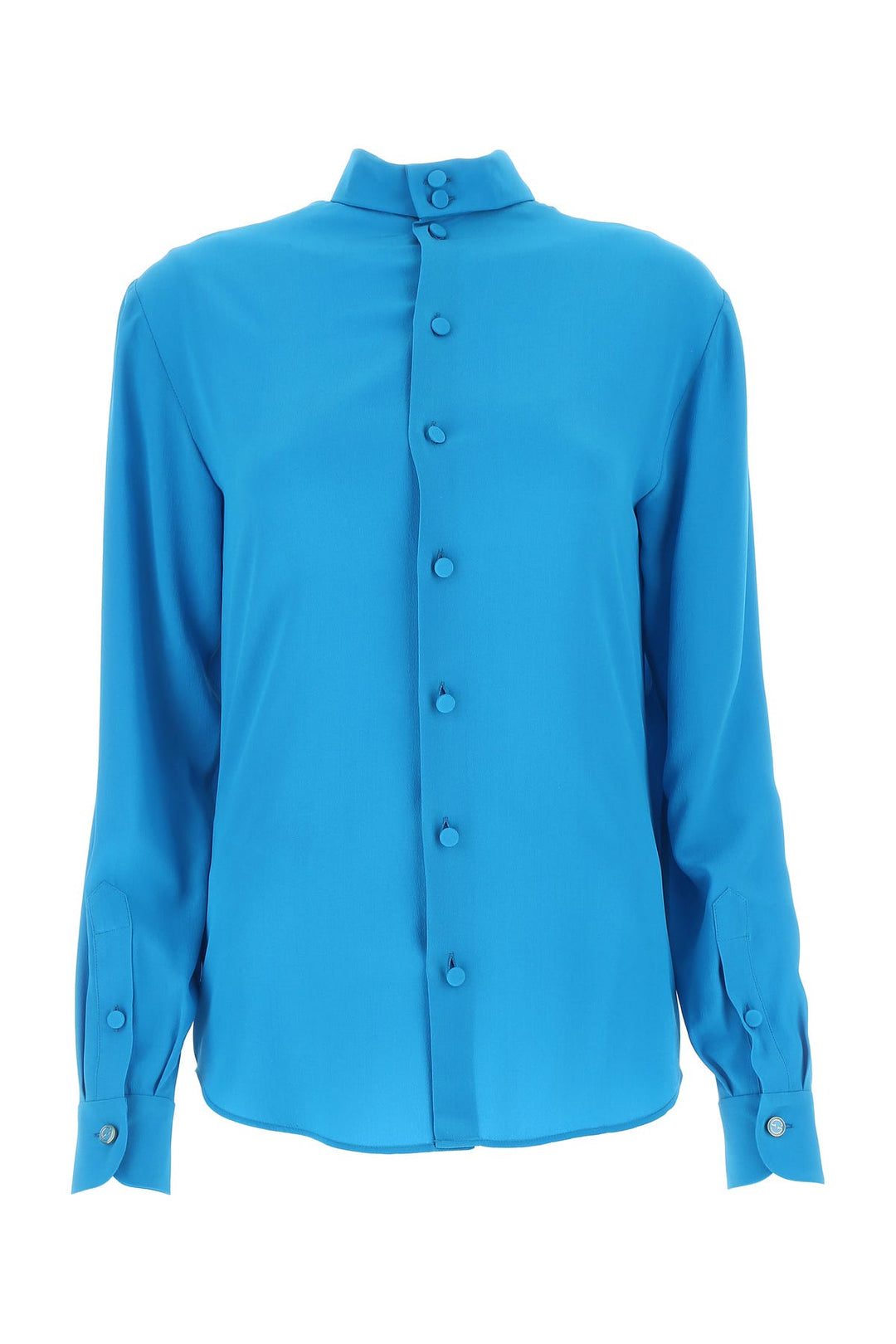 Turquoise crepe shirt