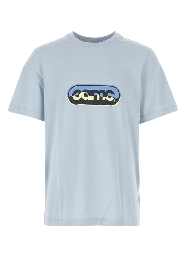 Light-blue cotton oversize t-shirt