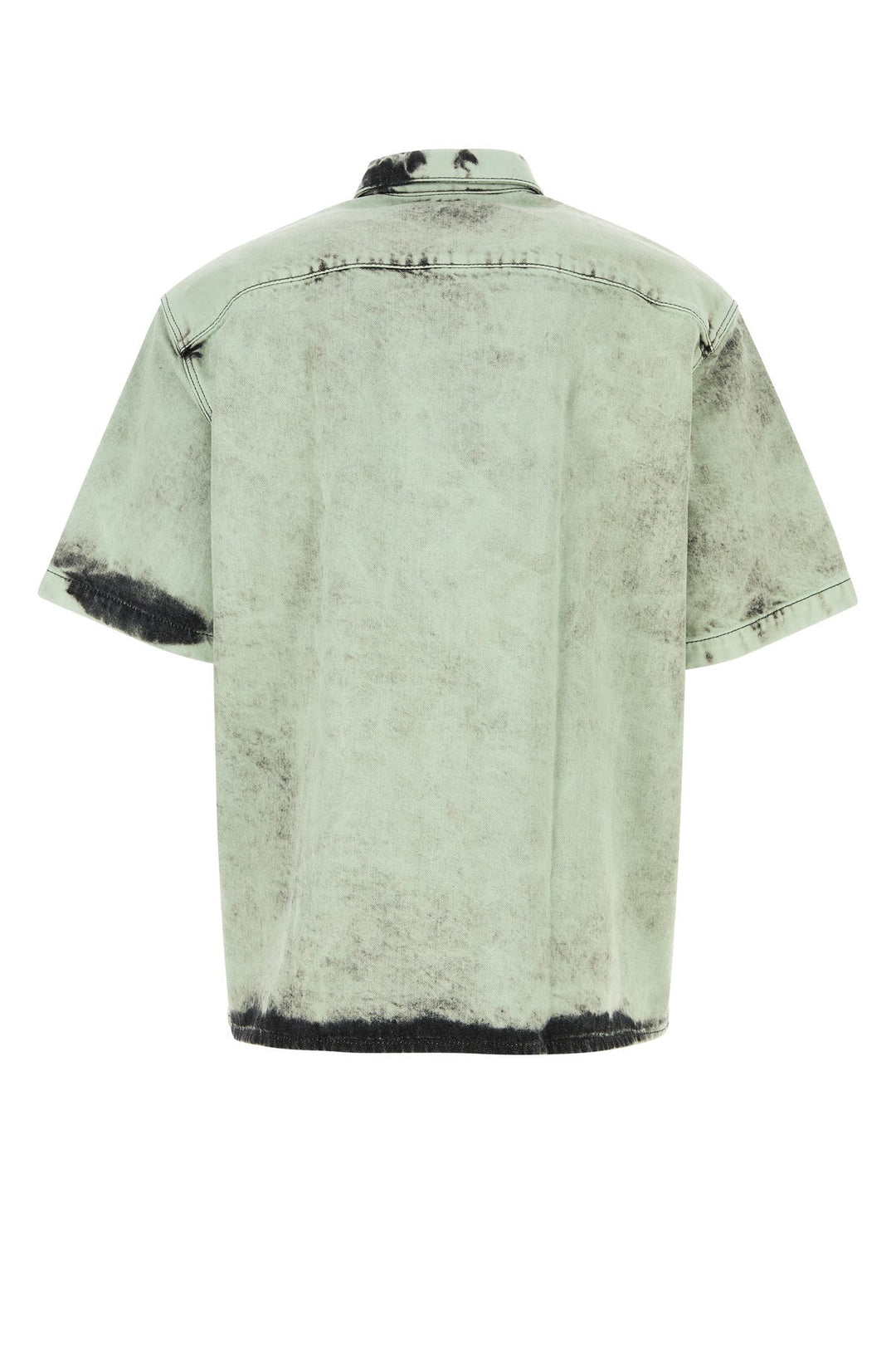 Tie-dye denim oversize shirt