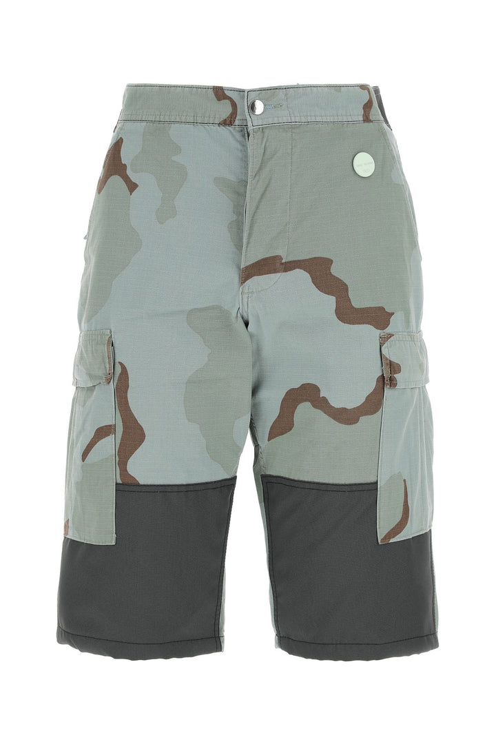 Printed nylon blend bermuda shorts