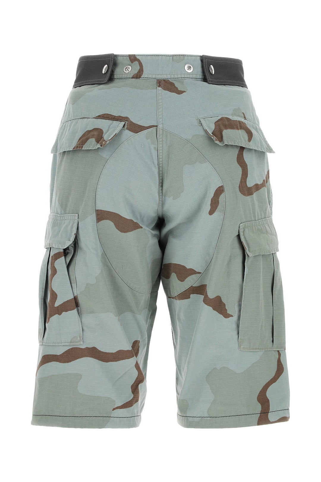 Printed nylon blend bermuda shorts