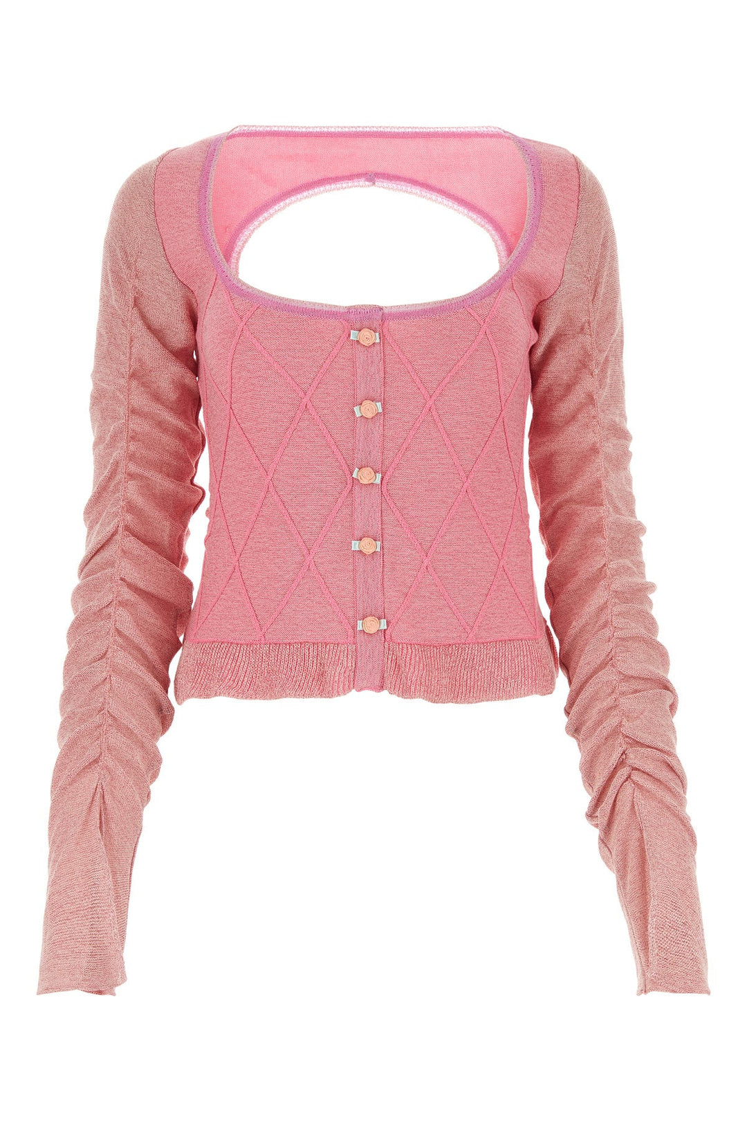 Pink cotton blend Elena sweater