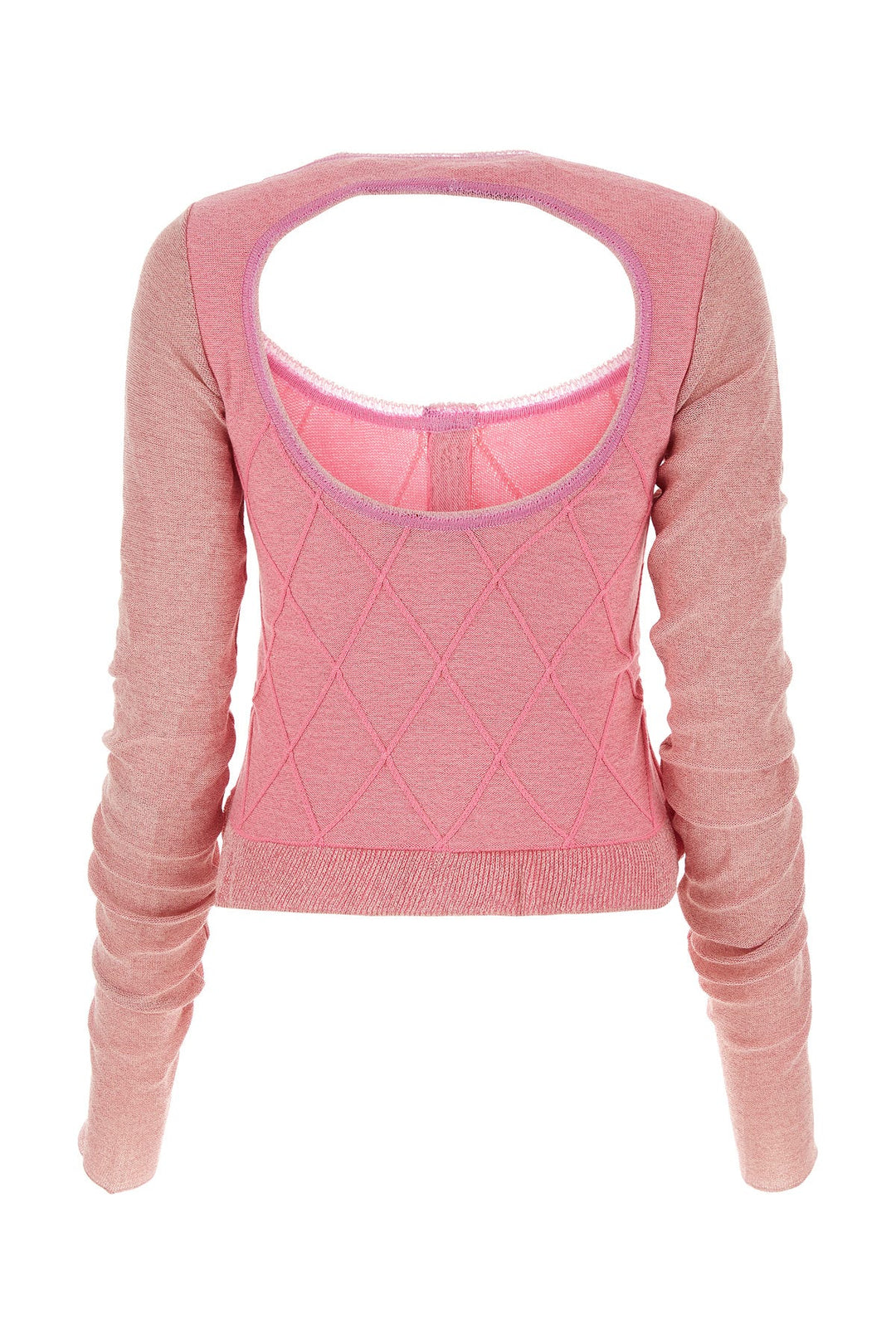 Pink cotton blend Elena sweater