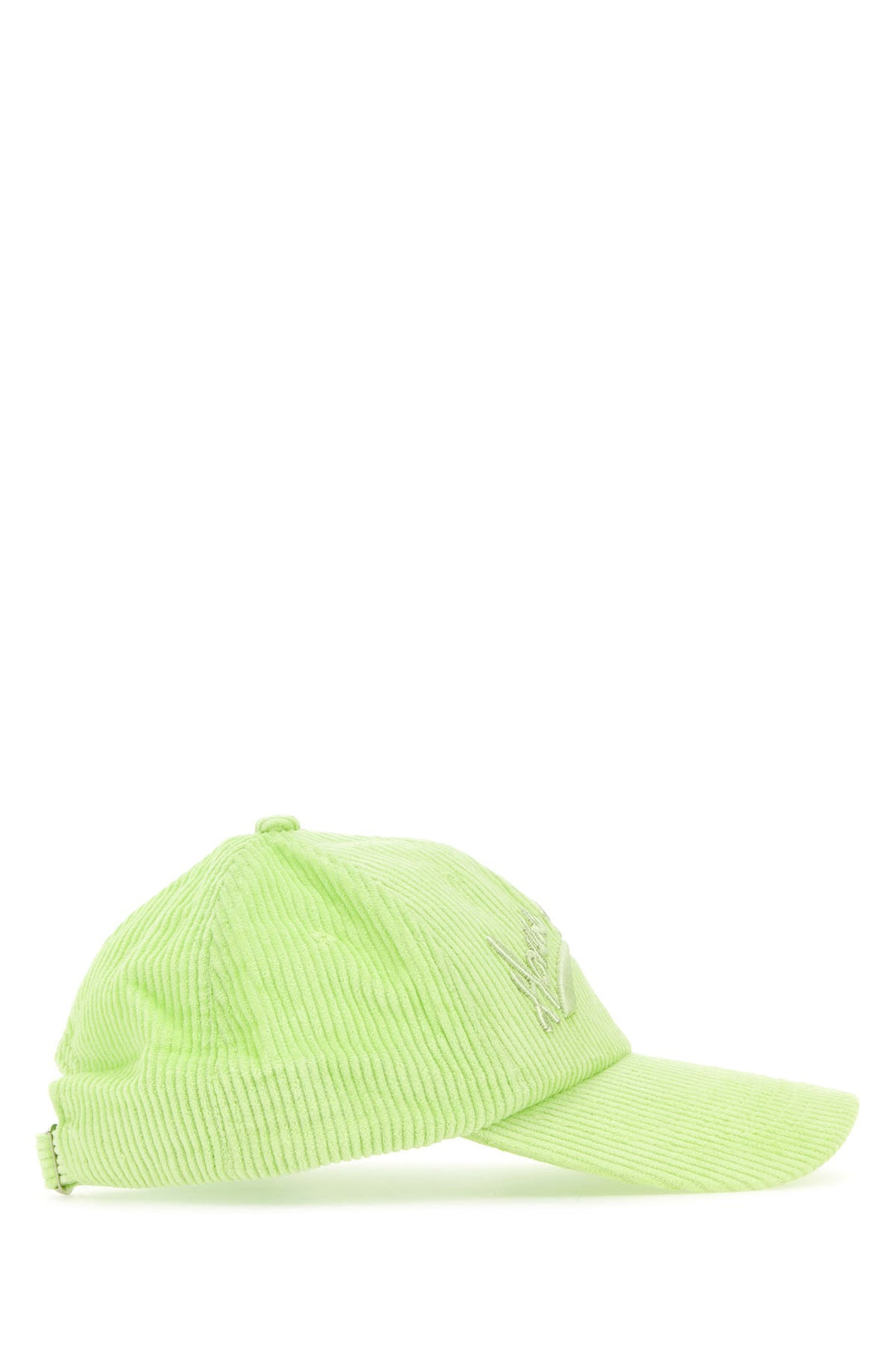 Acid green corduroy baseball cap