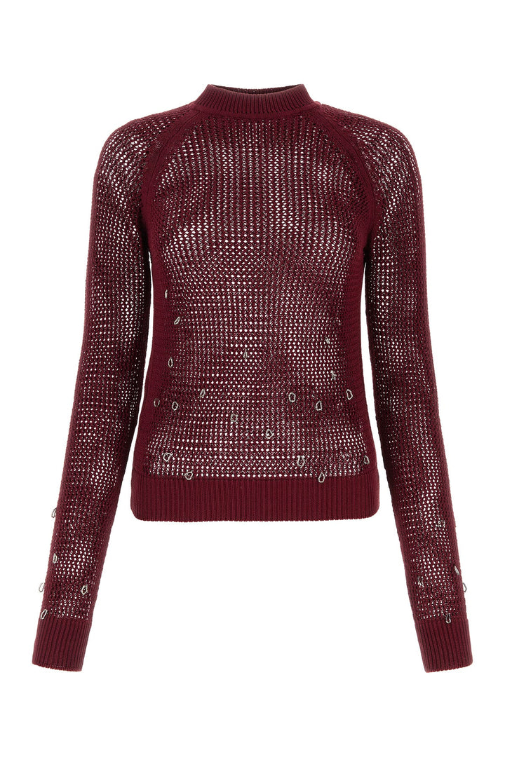 Burgundy cotton sweater