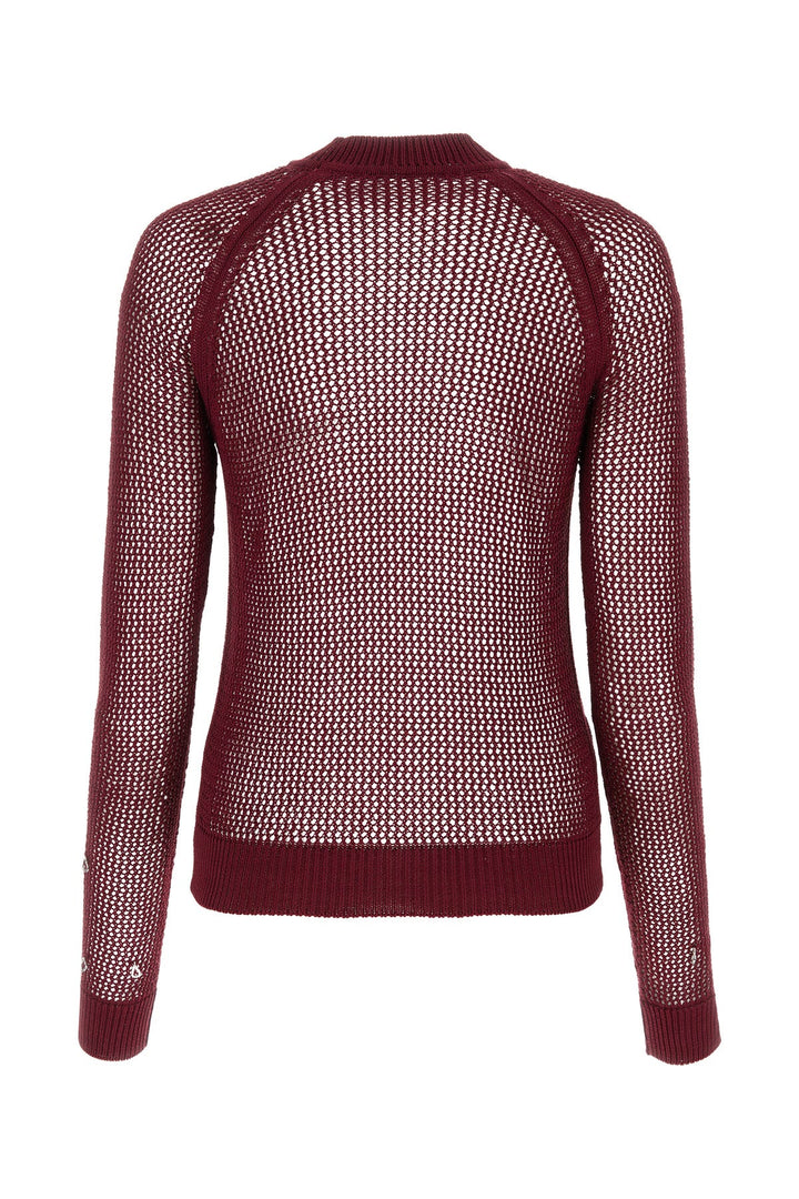 Burgundy cotton sweater