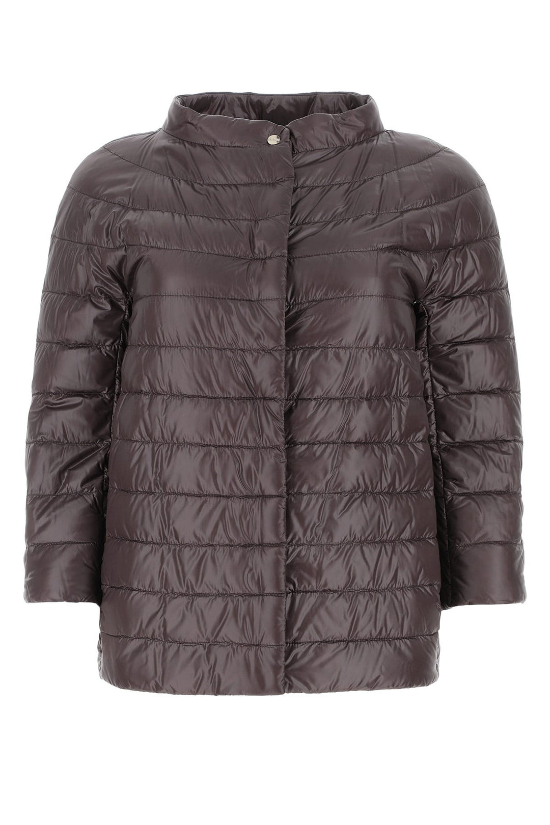 Aubergine nylon down jacket