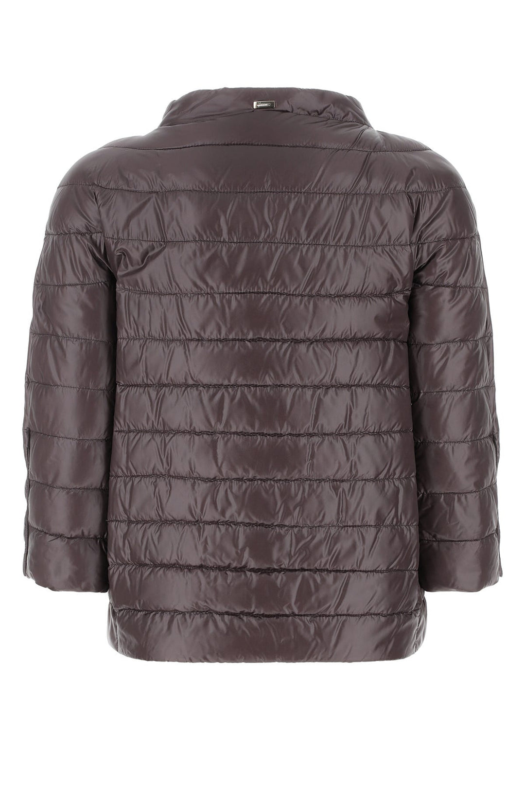 Aubergine nylon down jacket