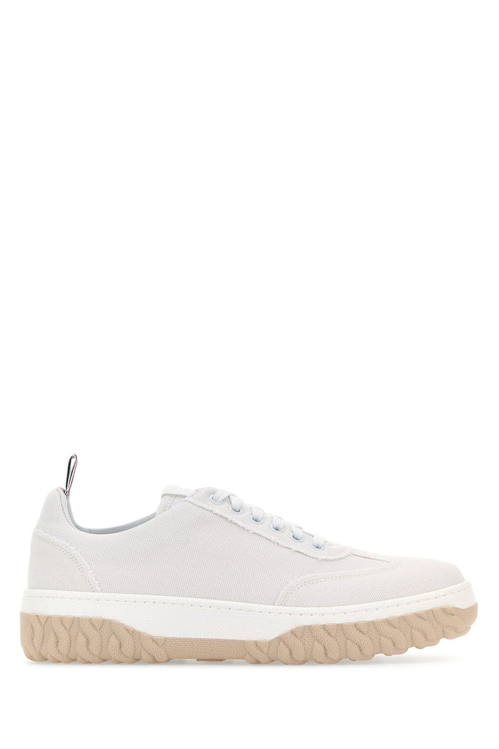 White canvas sneakers