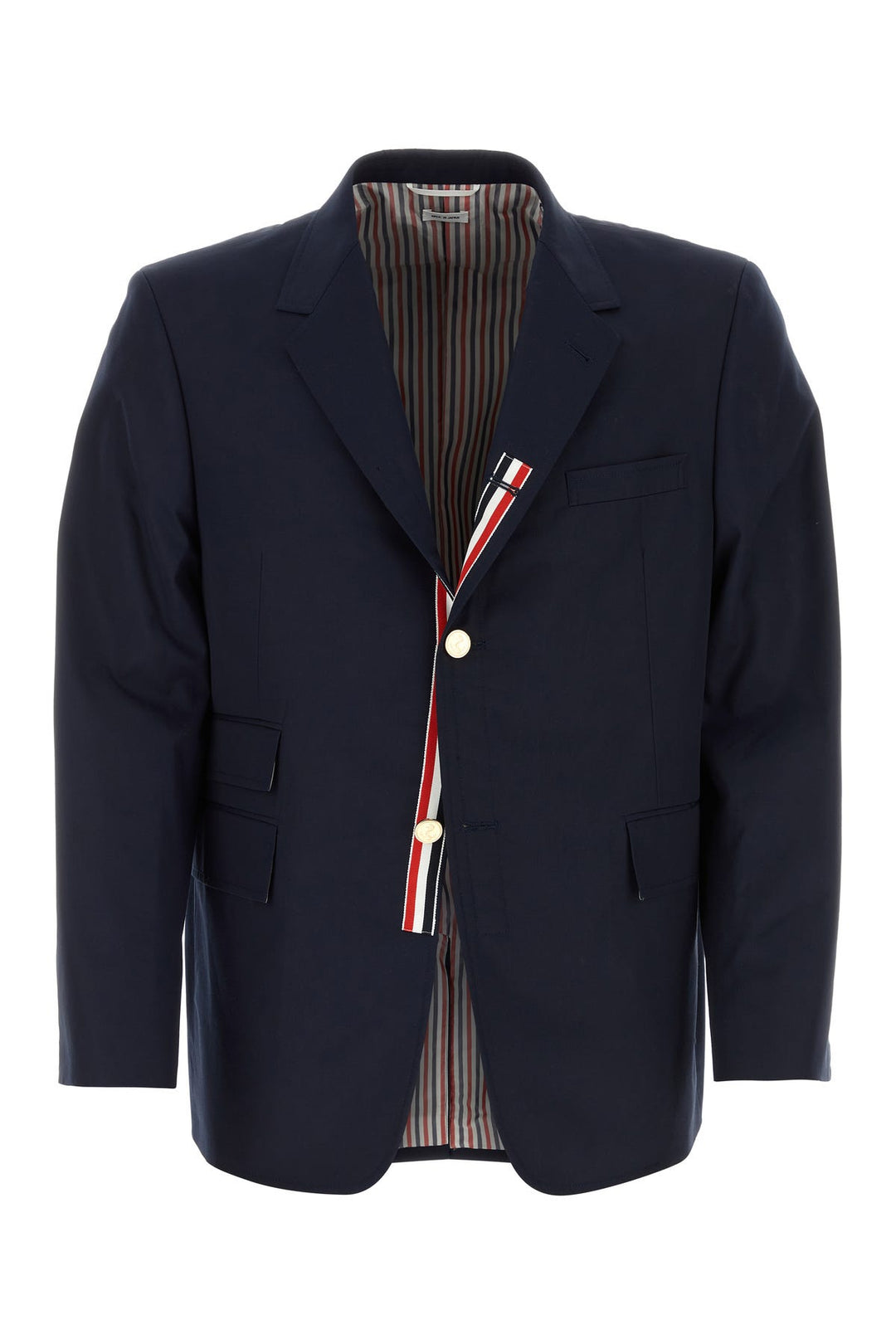 Navy blue jersey blazer