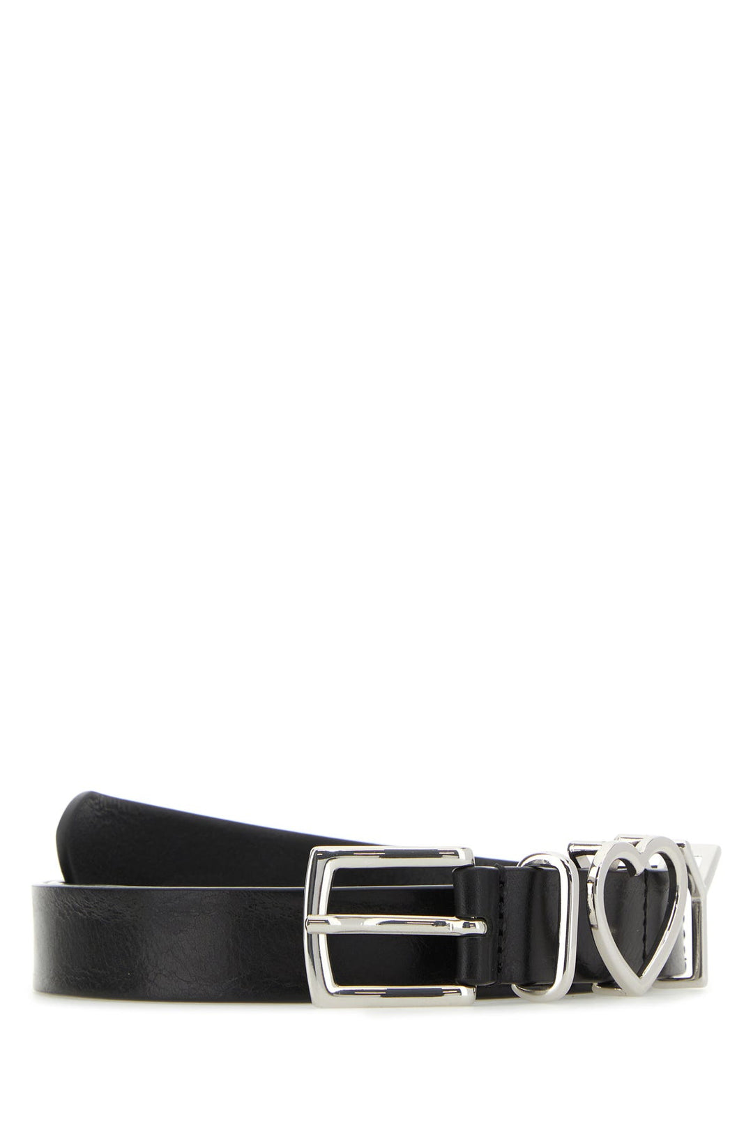 Black leather belt