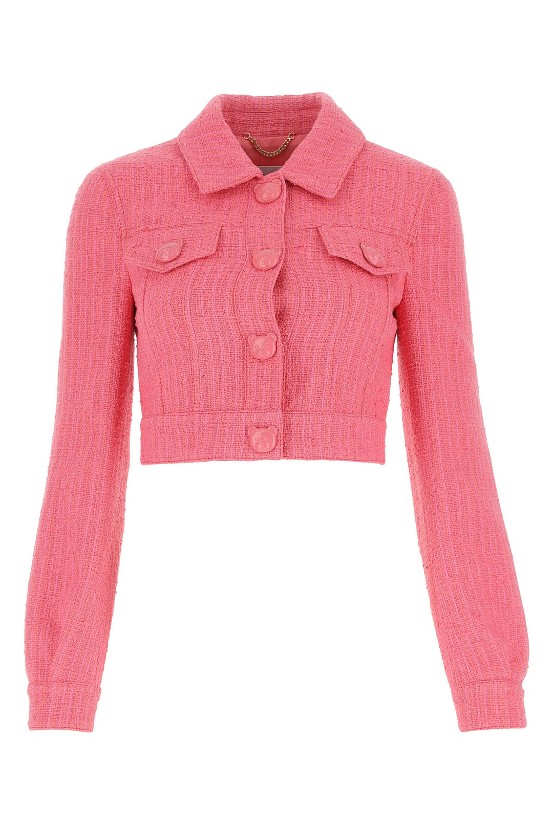 Pink boucle jacket