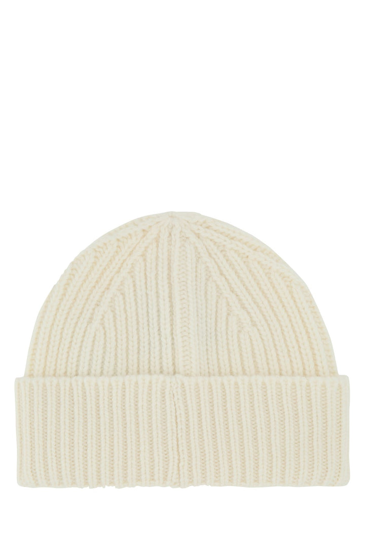 Ivory wool Damian beanie hat