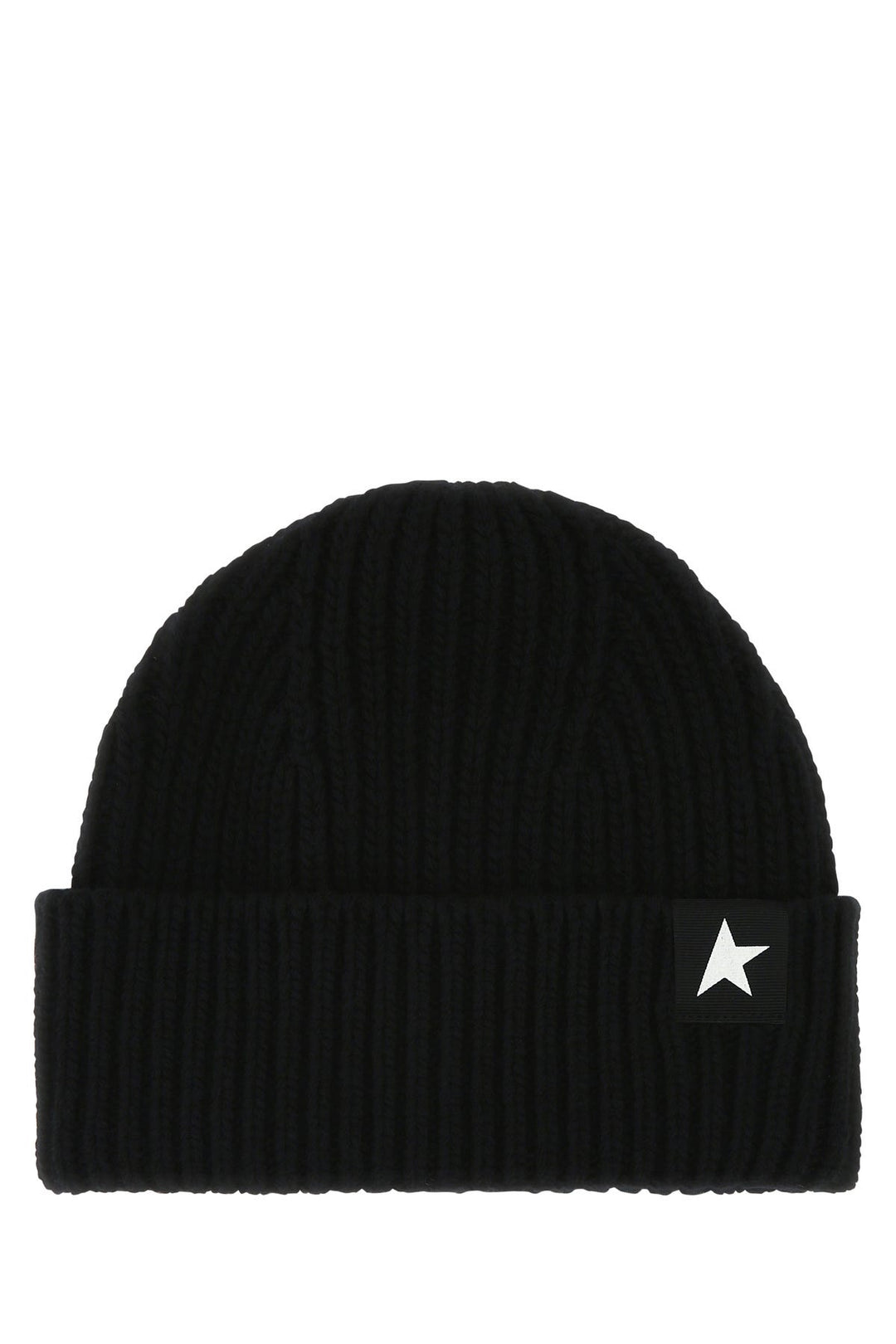 Black wool Damian beanie hat