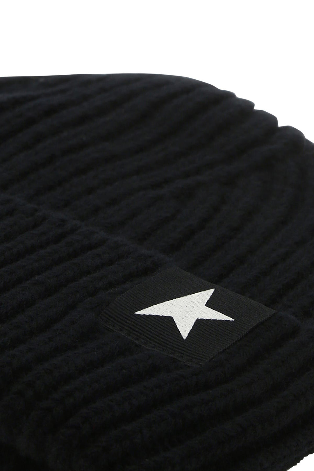 Black wool Damian beanie hat