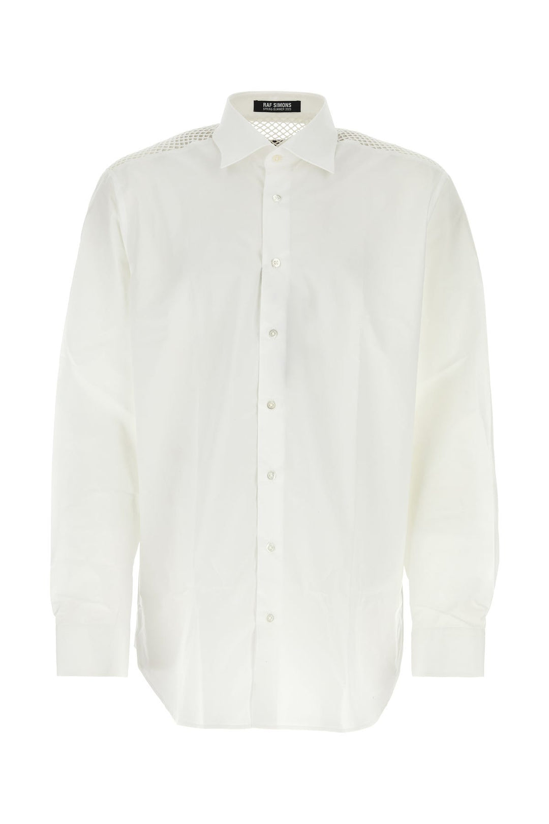 White poplin oversize shirt